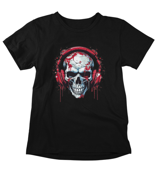 SKULL WITH HEADPHONES  - Herren Shirt